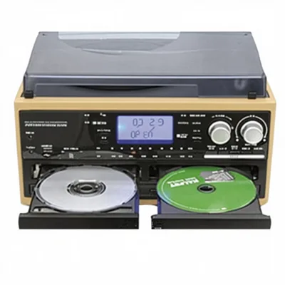 China Supplier Remote Controller Turntable Double Retro cd Player With Usb Sd Radio