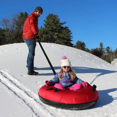 90Cm 100Cm 120Cm Heavy Duty Snowtube Winter Slider Outdoor Inflatable Rubber Tire Skiing Sled