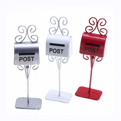 Dollhouse and Craft Miniatures Miniature Metal Mailbox for Doll Play House
