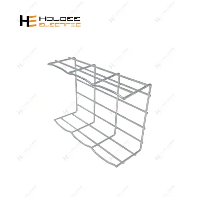 HOLDEE Plain Carbon Steel Wire Mesh Basket Cable Tray for Data Centers, Server Rooms, and Network Closets