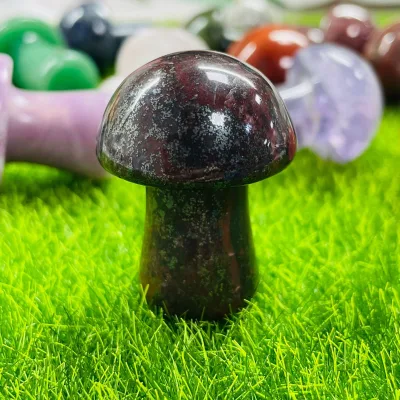 Huiying Breciated Jasper Mushroom Shape Hot Natural Stone Mushrooms for Home Decor