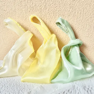 Luxury Grocery Tote Bag Organza Gift Bag Packaging Organza Bag Maca-colored Handbag