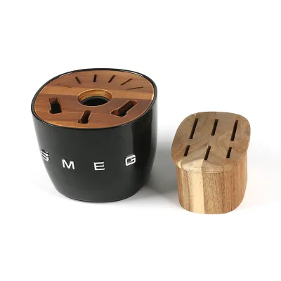 Bulk Quantity Wholesale Natural Wooden Single Adjustable Multifunctional Knife Holder Racks Factory Price Knives Storage Wood
