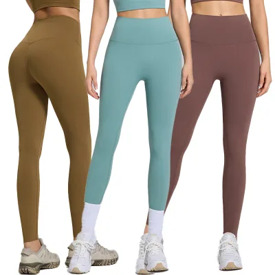 High-Waist Quick Dry Yoga Pants XL Size Seamless Spandex Abdominal Compression Leggings Breathable Fitness Leggings Outdoor Use