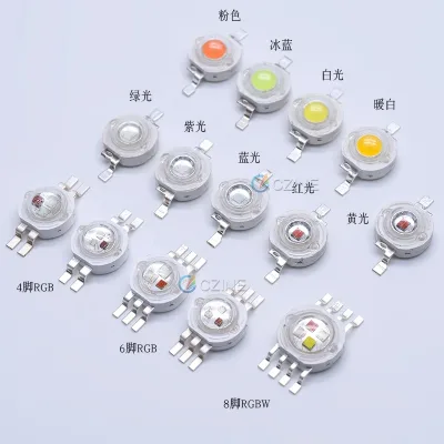 Dropshipping 10pcs/bag Factory Supply High Power Led Warm White Blue Yellow Pure Green Red Ice Blue Emitting 1w Led Diode