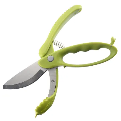 Dual-Blade Salad Scissors Heavy-Duty Eco-Friendly Ultra Sharp Stainless Steel Knives Lettuce Vegetables Fruits Cutting