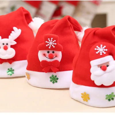 2024 Hot Sale New Year Sombreros Led Light Felt Christmas Hat of Adults