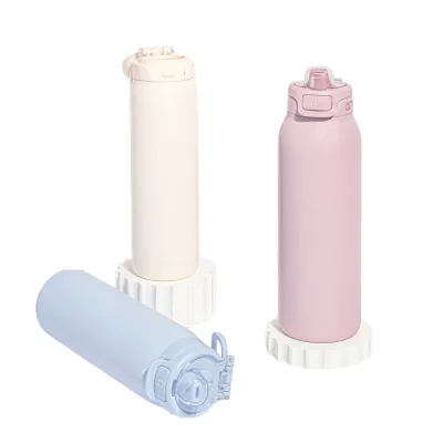 New Design Wide Mouth Lock Lid Double Walled Vacuum Insulated Stainless Steel Large Capacity Home Use Business Gifts Water