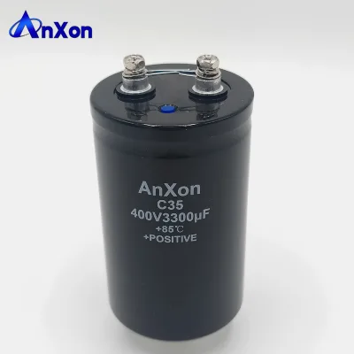 400V 3300uF Long Lifespan Screw Terminals Aluminum Electrolytic Capacitor