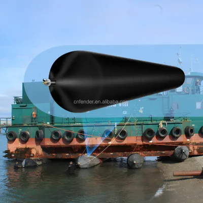 Florescence ISO 14409 BV CCS Certified Heavy Duty 10-12 Layers Marine Ship Launching Airbag Synthetic-Tire-Cord Reinforced Ship