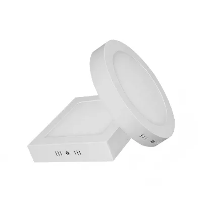 High Brightness Modern Home Office Square LED Panel Lamp 3W-24W SMD2835 Aluminum Body 6000K IP44 Dimmable Surge Protection