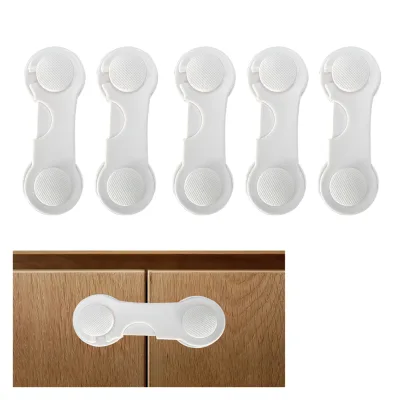 High Quality Certificated with CE REACH White Cabinet Safety Lock for Babies Quick Install Baby Cabinet Safety Locks