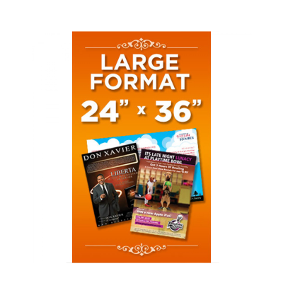 Customized Letterpress Printing Poster with Graphics for Store Marketing & Advertising Signage