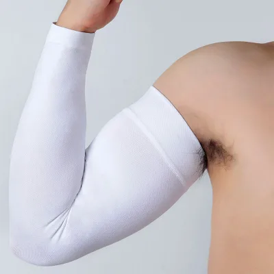 Compports OEM Athletic White Sports Volleyball Medical Compression Cover Arm Sleeves Protective Guards for Men