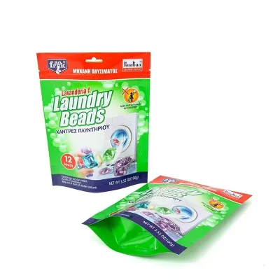 Direct Selling Manufacturer Customized Laundry Detergent Resealable Zipr Packaging Bag Colorful Standing Laminated Plastic Bagpe
