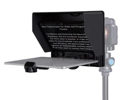 FEELWORLD TP10 Portable 10-inch Folding Teleprompter Supports up to 11" Prompting Smartphone DSLR Shooting Tablet Prompter
