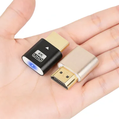 4K HDTV EDID Emulator Laptop Adapter Plug and Play Brand New Graphics Card Lock Screen Treasure