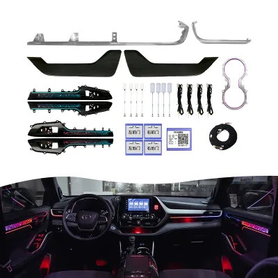 Car Ambient Light for Japanese Models Highlande+Accord+Sylphy Neon Wire Strip Color Changing Led Music Sync Strip Decoration