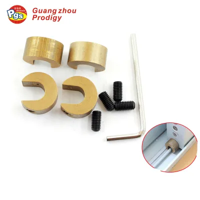 Baby Sliding Brass Steel & Plush Fabric Window Lock Sets with Allen Wrench-4-Piece PRODIGY HS001