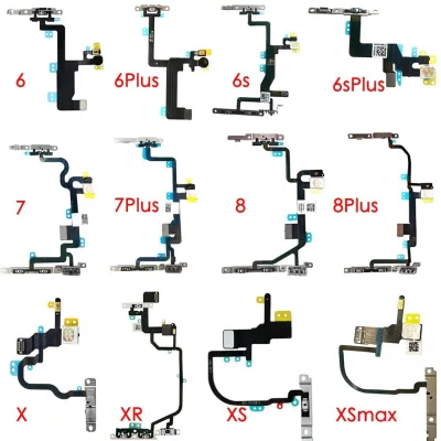 Mobile Power Volume Flex for iPhone 17 16 15 12 Mini 13 Pro 8 7 Plus X XR XS MAX Volume on Off Button Flex Repair Part Wholesale