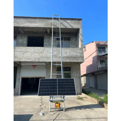 Solar Panel Lifting Tools Ladder Lift Small Construction Hoist Roof Material Lifting Machine