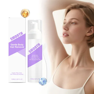 Private Label 100% Natural Personal Care Permanent Hair Removal Spray Nourishing Gentle Depilatory Cream Hair Removal Mousse