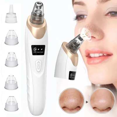 Hot Sale Electric Blackhead Remover Vacuum Hot Compress Pore Deep Cleaner Suction Tool Face Nose Acne Pimple Cleaning Instrument