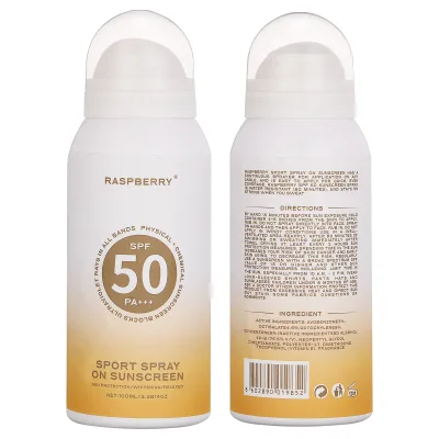 OEM Aerosol Sunscreen Over Anti UV Sunblock Skin Care Product Whitening Continuous Sunscreen Spray