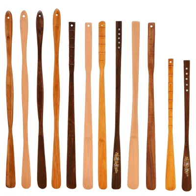 Factory-made Wooden Shoehorn Shoe Lifter for Pregnant Women Seniors Lazy-persons Shoe-wearing Tool Long-handle