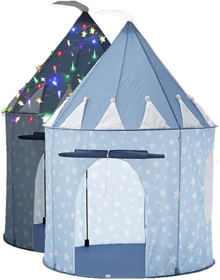 Princess Tent Play Castle Children Kids Blue Carry Bag Packing Toy