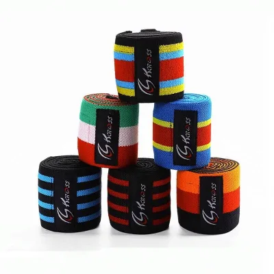 Elbow Wrist Wraps Elastic Elbow Support for Weightlifting Workout Bodybuilding Gym Fitness
