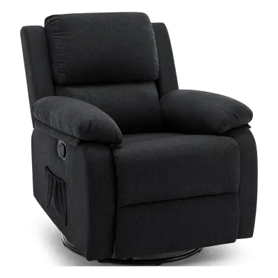 Wholesale Modern Comfortable High Back Black High Single Recliner Sofa Rocking Chair for Living Room