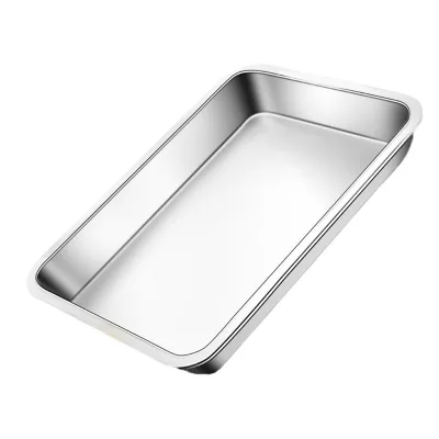 Stainless Steel Baking Tray Oven Microwave and Dishwasher Safe with Aluminium Bread Loaf Pans for Cookie Baking
