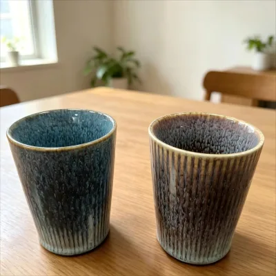 2026 New Fashion Hot Sale INS Style 247ml 8oz Kiln Glazed Ceramic Coffee Mug Custom Logo Heat-resistant Porcelain Water Tea Cup