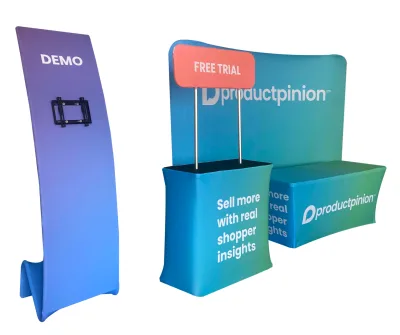 Easy Installation Foldable Dye Sublimation Stretch Fabric Lightweight Aluminum Frame Modular Indoor Marketing Portable