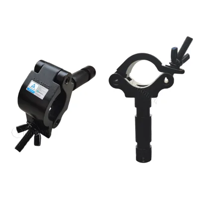 KKmark Black Aluminium Stainless 48 49 50 51mm 500kg Load bar Stage Lighting Truss Par Half-Coupler Truss Pipe Clamps