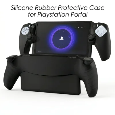 For Playstation Portal Soft Silicone Rubber Case Shock Absorption Scratch Resistant Cover for Playstation Portal