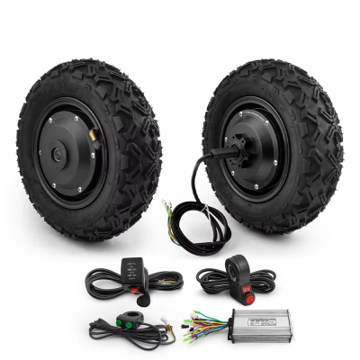 10inch 14.5inch 24v 36v 48v 350w 2wd Motor Wheel Conversion Kit Electric 10inch Single Shaft Hub Motor Kit 350w Dual Drive Kit