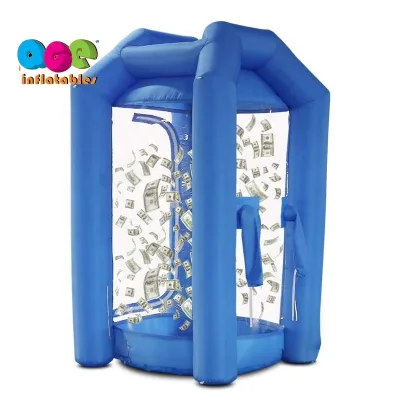 Inflatable Cash Cube Money Machine Booth Custom Money Grab Game for Event Promotion