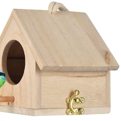 Hot Sale Outdoor Aviary Bird Cage Solid Wood Customized Crafts Bird Breeder Cages and Boxes for Wall-Mounted Signs