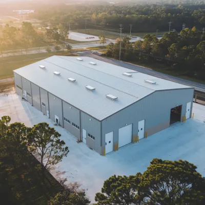 New Design Industrial 1000m2 Steel Building Warehouse Peb Steel Structure Building Steel Structure Warehouse