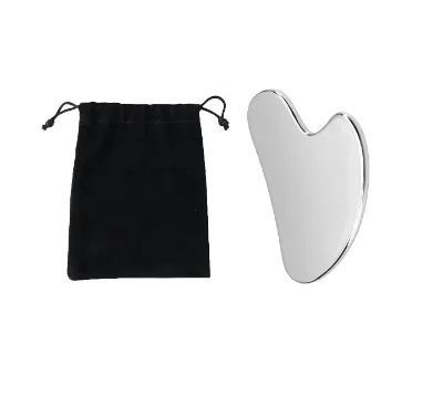 2025 Wholesale Hand Held Stainless Steel Metal Guasha Facial Scraping Massage Tool Easy Use for Unisex