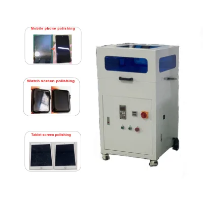 4 Phones Glass Polishing Machine for Flat Curved Screen Phone Watch Automatic Polishing Glass Screen for Hard Scratches Remover