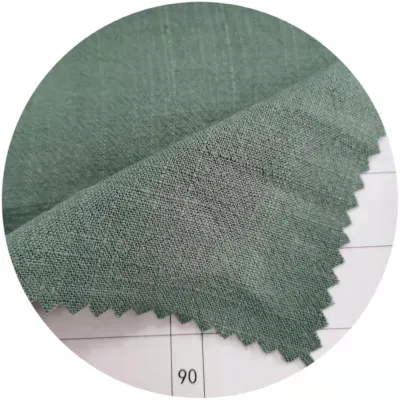 Dongmei Breathable Slub Yarn Rayon Linen Fabric L/R Linen Rayon Fabric for India Linen Dress Shirts Trousers