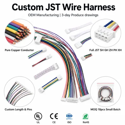 OEM ODM Custom JST SH GH ZH PH Micro Connector Wire Harness Cable Assembly Drone UAV Flight Control Board PCB Electronic Devices