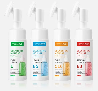 Deep Gentle Cleansing Two-In-One Amino Acid Foam Mousse Sensitive Skin Hypoallergenic Face Wash Acne Rich Moist Foaming