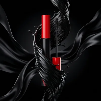 Superproof Long Sweep Mascara for Longer Lashes Waterproof Smudge-Proof Gel Fiber 4D Silk Eyelash Lengthening Mascara