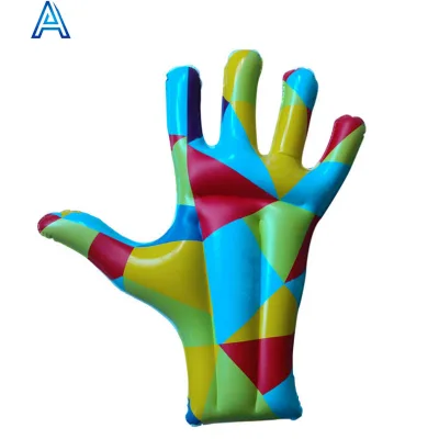 OEM Customize Design Printing Vinyl PVC air Blow Inflatable Hand Palm Finger for Sports Event Show Fan Audience Cheering Palm
