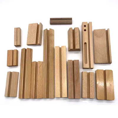 Solid Wood Handmade Wooden Crafts Display Stand Wedding Picture Holder Wood Card Base for Name Card Ads