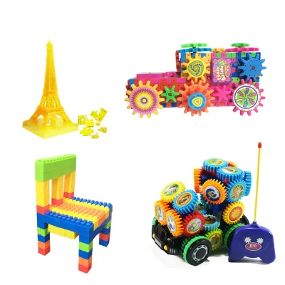 Funny Diy Brick Set Plastic Block Educational Toy for Kids